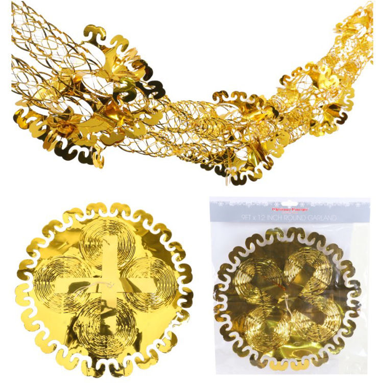 Picture of FGG FOIL GARLAND GOLD AND SILVER